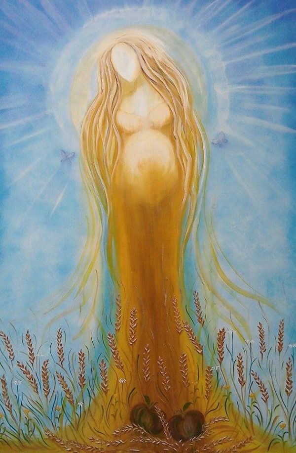 Ker Mother Goddess A4 print New Wheel of the Year by Tiana